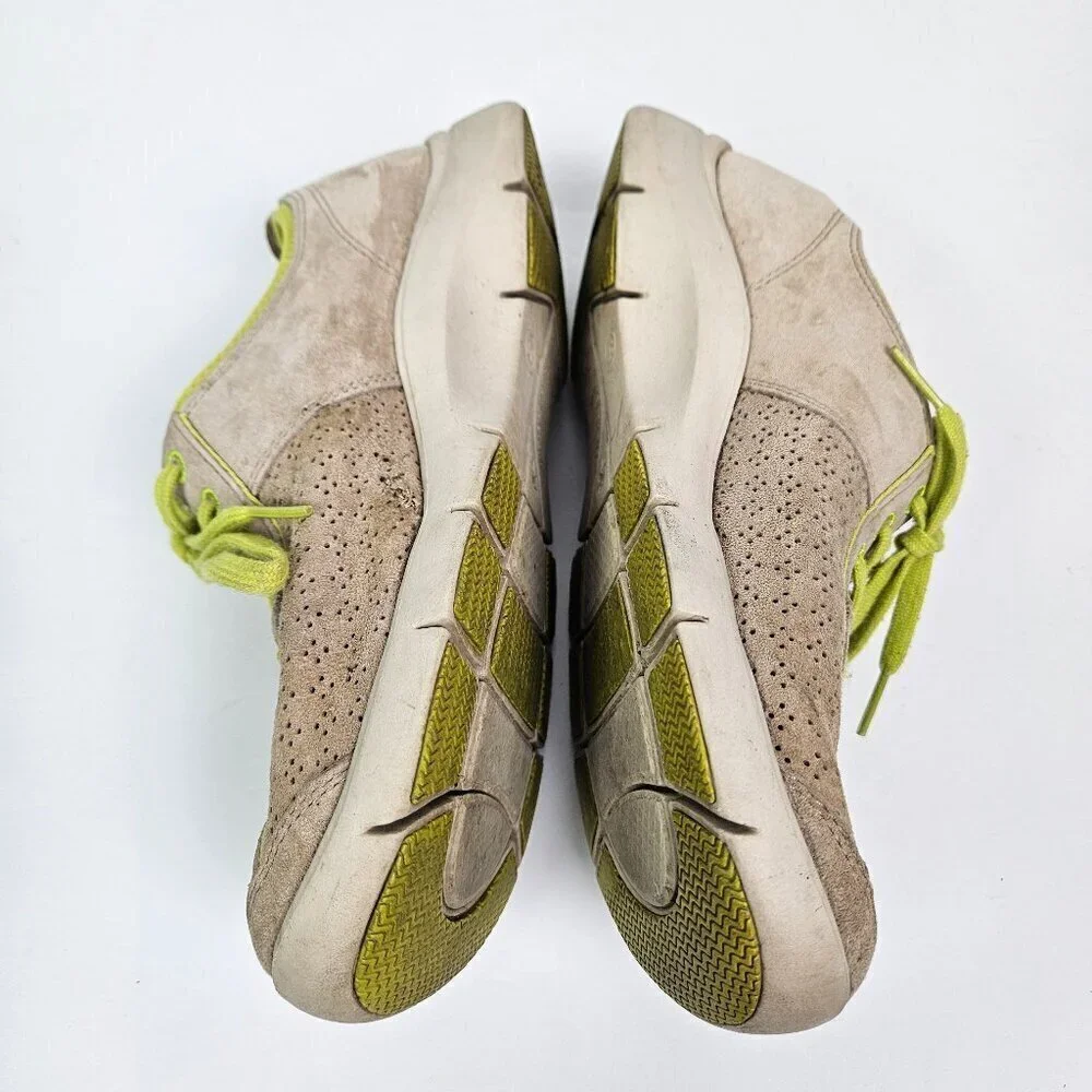 Dansko Elise Tan Perforated Suede Sneaker Walking Shoe EU 38/US 7.5-8